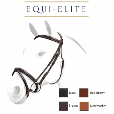 Emporio Leather Snaffle Bridle with Flash Noseband BRE06