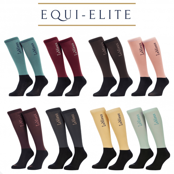 LeMieux Close Contact Competition Riding Socks - Twin Pack