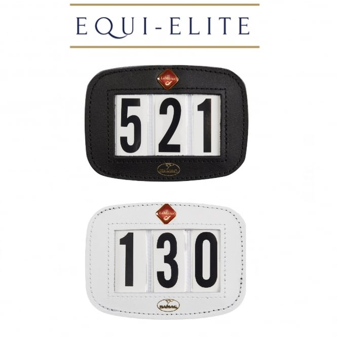 LeMieux Hamag Premium Leather Saddle Pad Number Holder