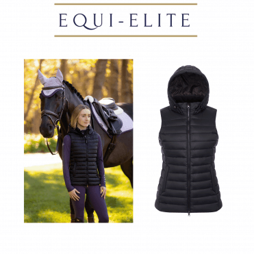 Rose Hooded Puffer Gilet 