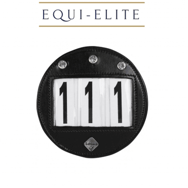 Round Diamante Bridle Number Holder