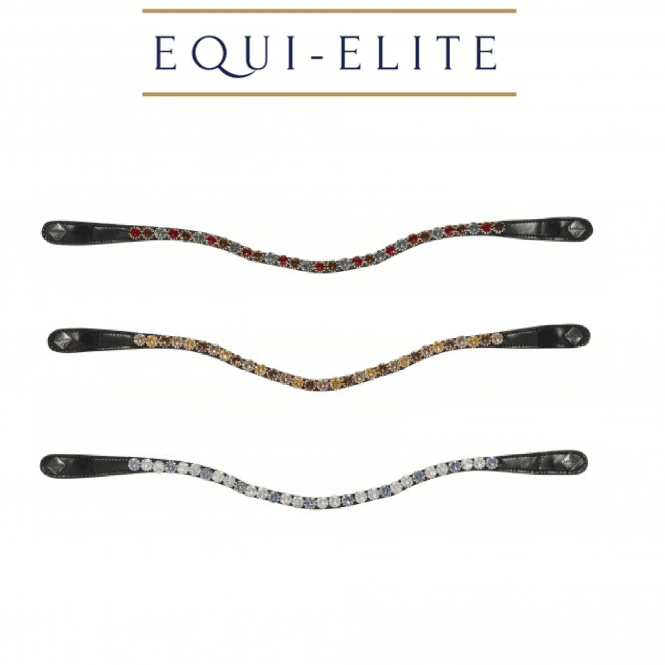 LeMieux Spectrum Diamante Black Leather Browband